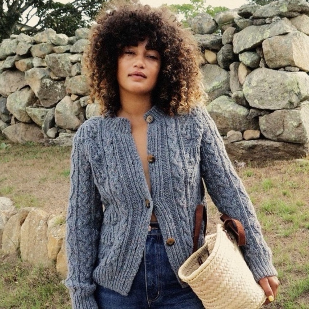 Doen Verona Cardigan Wool Sweater NWT